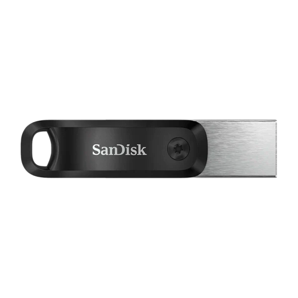 Флеш-накопитель SanDisk Go iXpand 128GB USB3.0 Lightning (m) металл+пластик черный