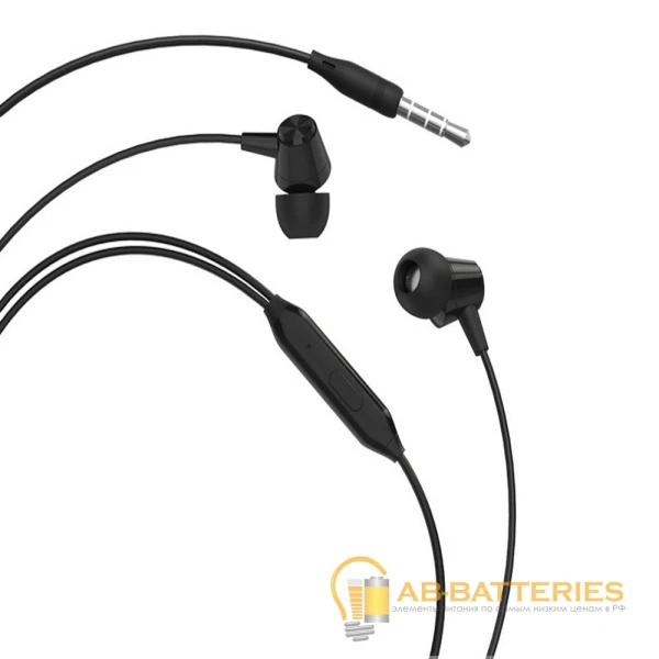 Наушники внутриканальные Borofone BM20 с микр. черный (1/36/144)