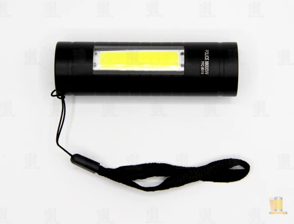 Фонарь универсальный Без бренда B519 COB от батареек 3 режима черный