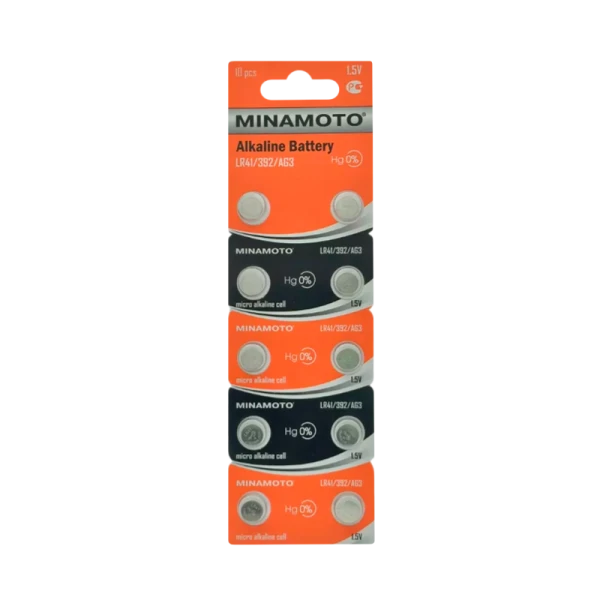 Батарейка Minamoto G3/LR736/LR41/392A/192 BL10 Alkaline 1.5V (10/200/10000)