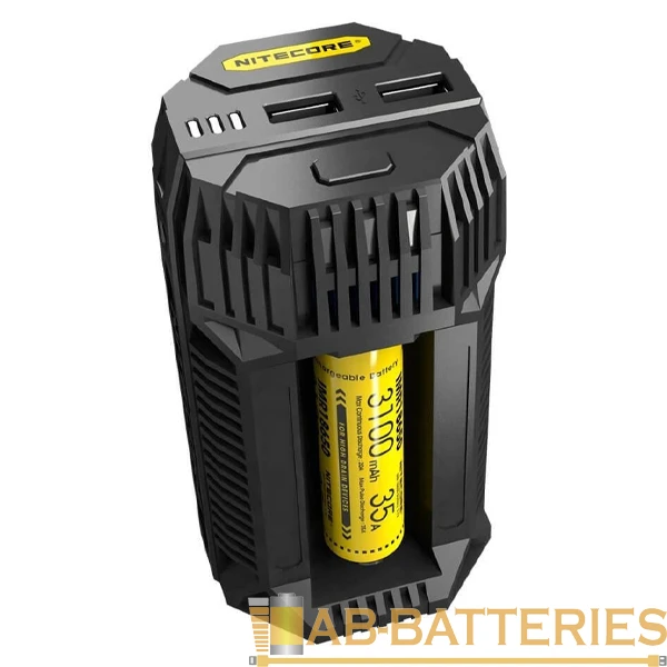 З/У для аккумуляторов Nitecore V2 Li-ion/IMR 2 слота+USB