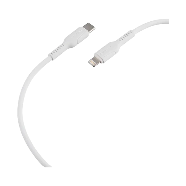 Кабель GoPower GP21TL Type-C (m)-Lightning (m) 1.0м 3.0A 27W силикон белый (1/200/800)