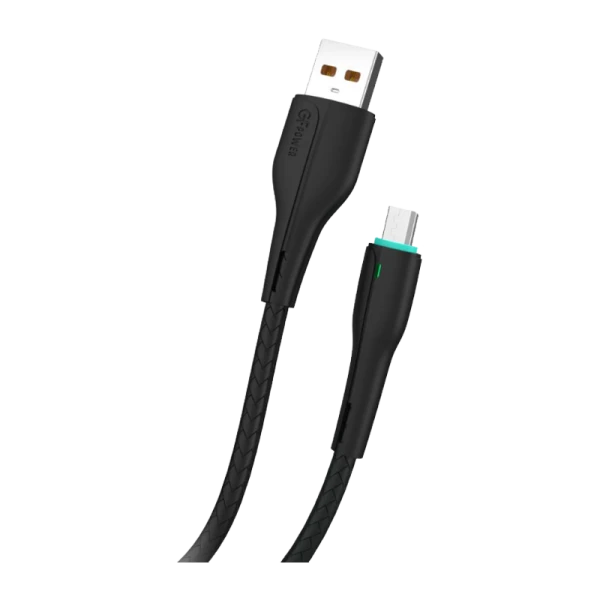 Кабель GFPower 15M USB (m)-microUSB (m) 1.0м 2.4A TPE черный (1/200/800)