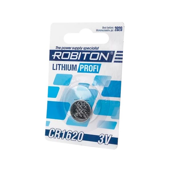 Батарейка ROBITON PROFI R-CR1620-BL1, CR1620 BL1 (1/40/1800)