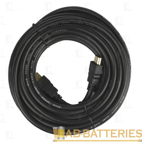 Кабель Smartbuy K-332 HDMI (m)-HDMI (m) 3.0м силикон ver.1.4 стаб.напр. черный (1/10)