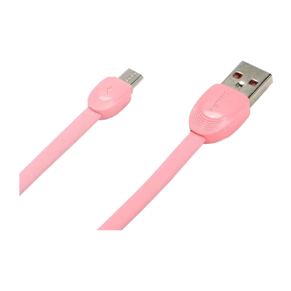 USB кабель REMAX Shell (Micro) RC-040M, Розовый (1M, 2.1A)&nbsp;&nbsp;(35)