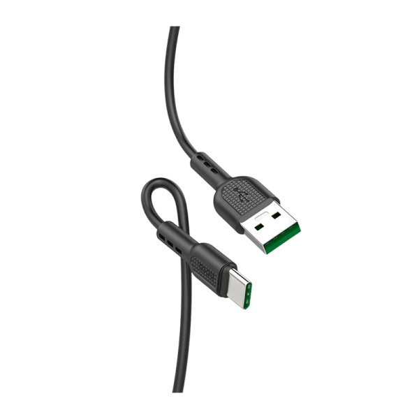 Кабель HOCO X33 USB (m)-Type-C (m) 1.0м 5.0A ПВХ черный (1/33/330)