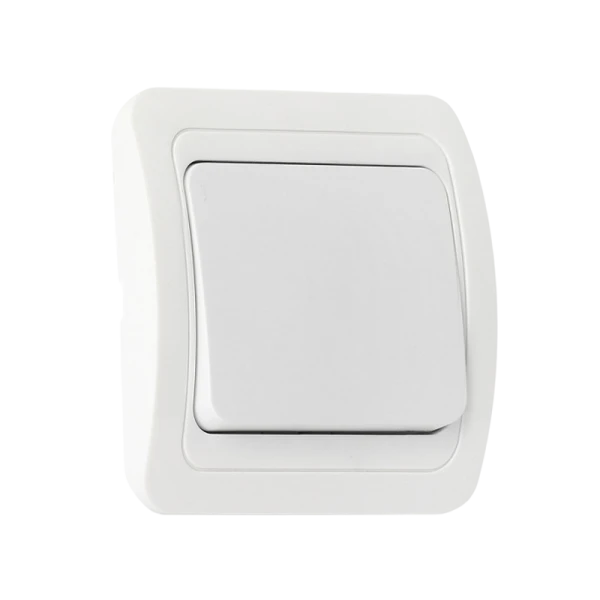 Выключатель Smartbuy 1-клавишный 10А белый "Марс" (SBE-02w-10-SW1-0)