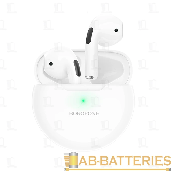 Наушники вставные Borofone BE41 bluetooth 5.1 с микр. белый (1/90)