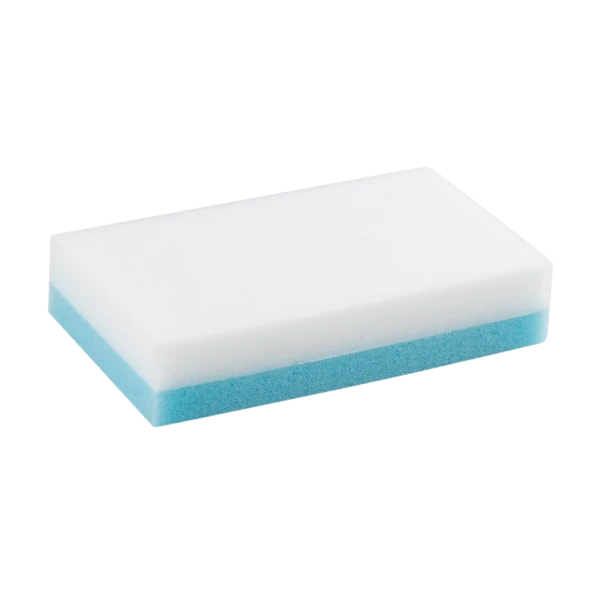Губка Рыжий кот MSp-03 Чудо-губка 11.5х6х2.3см меламин,поролон синий белый (1/12/72)