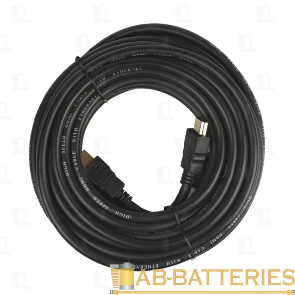 Кабель Smartbuy K-252 HDMI (m)-HDMI (m) 5.0м силикон ver.1.4 стаб.напр. черный (1/50)