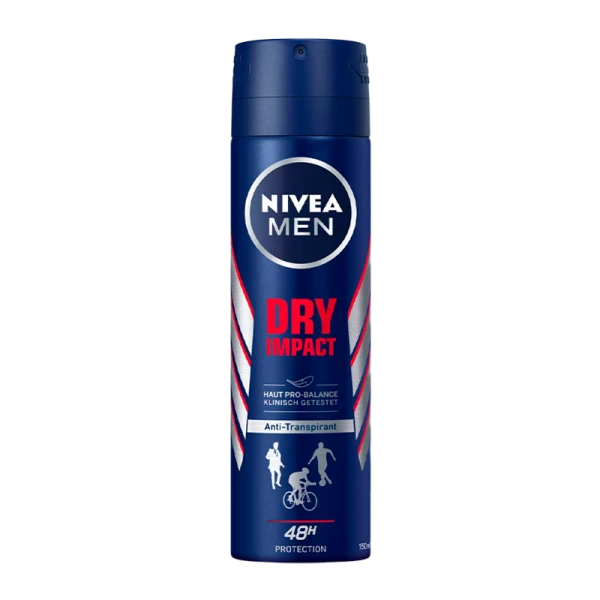 Дезодорант мужской Nivea Мощная Защита (DRY) Deo спрей 150мл (1/6)