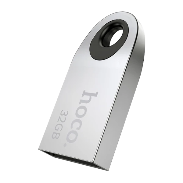 Флеш-накопитель HOCO UD9 32GB USB2.0 металл серебряный (1/80)