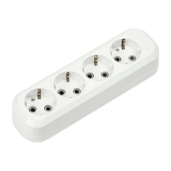 Колодка Smartbuy 4р.С/З белый