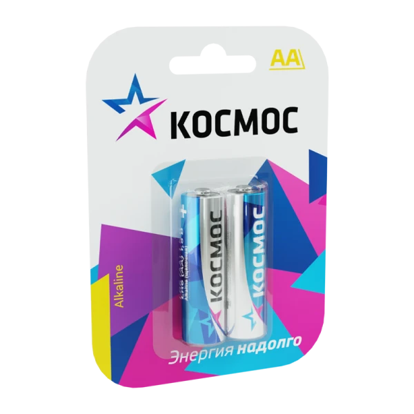 *Батарейка Космос LR6 AA BL2 Alkaline 1.5V (2/24/288) 
