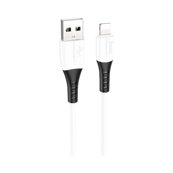 Кабель HOCO X82 USB (m)-Lightning (m) 1.0м 2.4A силикон белый (1/31/310)