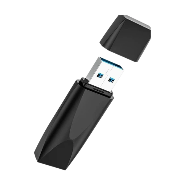 Флеш-накопитель Borofone Wonder BUD4 128GB USB3.0 пластик черный (1/40)