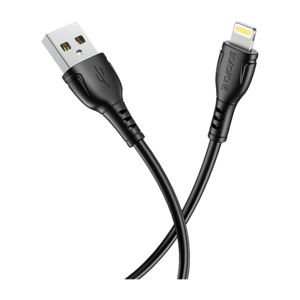 Кабель Borofone BX51 USB (m)-Lightning (m) 1.0м 2.0A ПВХ черный в коробке (1/360)