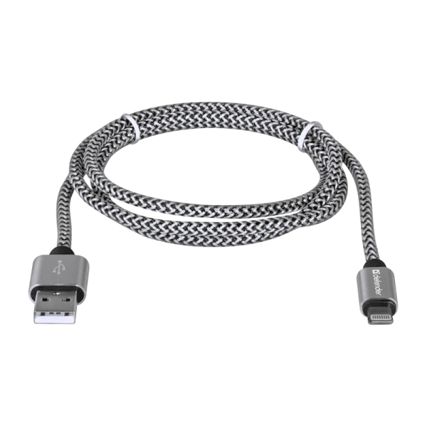 Кабель Defender ACH01-03T PRO USB2.0 (m)-Lightning (m) 1.0м 2.1A белый