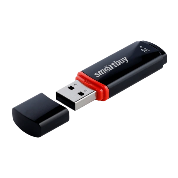 Флеш-накопитель Smartbuy Crown 32GB USB2.0 пластик черный