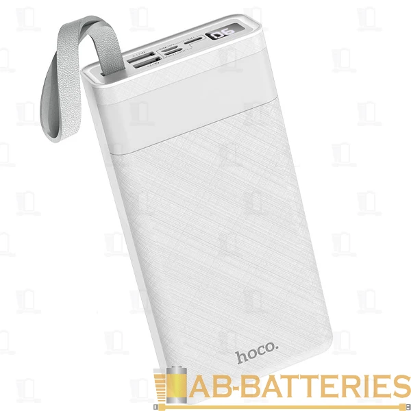 Внешний аккумулятор HOCO J73 30000mAh 2.0A 2USB/Lightning/Type-C белый (1/21)