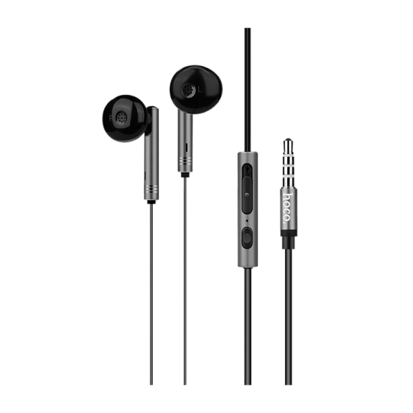 Наушники вставные HOCO M26 с микр. серый (1/20/160)