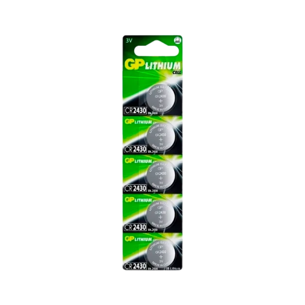 Батарейка GP CR2430 BL5 Lithium 3V (5/100/2000)