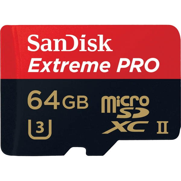 Карта памяти microSD SanDisk Extreme Pro 64GB Class10 UHS-I (U3) 95 МБ/сек с адаптером