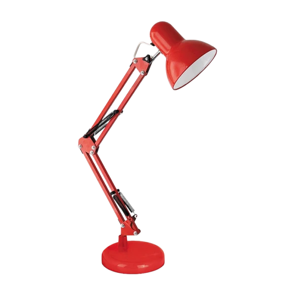 Светильник настольный Ultraflash UF-313 60W 230V на основании красный (1/12)