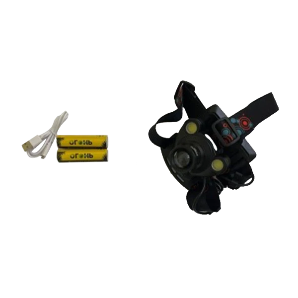 Фонарь налобный Без бренда HT-1900-T6 от аккумулятора 4 режима