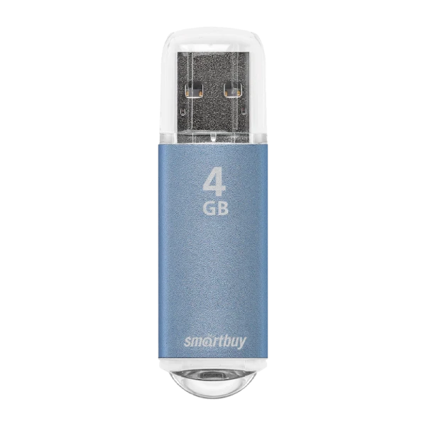 Флеш-накопитель Smartbuy V-Cut 4GB USB2.0 пластик синий