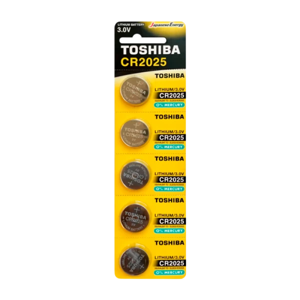 Батарейка Toshiba CR2025 BL5 Lithium 3V (5/100/12000)