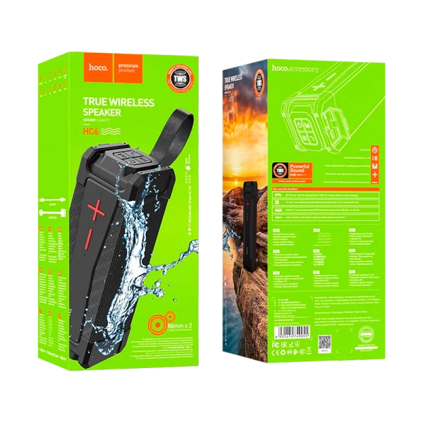 Портативная колонка HOCO HC6 bluetooth 5.0 microSD черный (1/16)