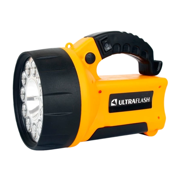 Фонарь туристический Ultraflash UF3753LED 10W 11LED от аккумулятора IP22 3 режима желтый (1/20)