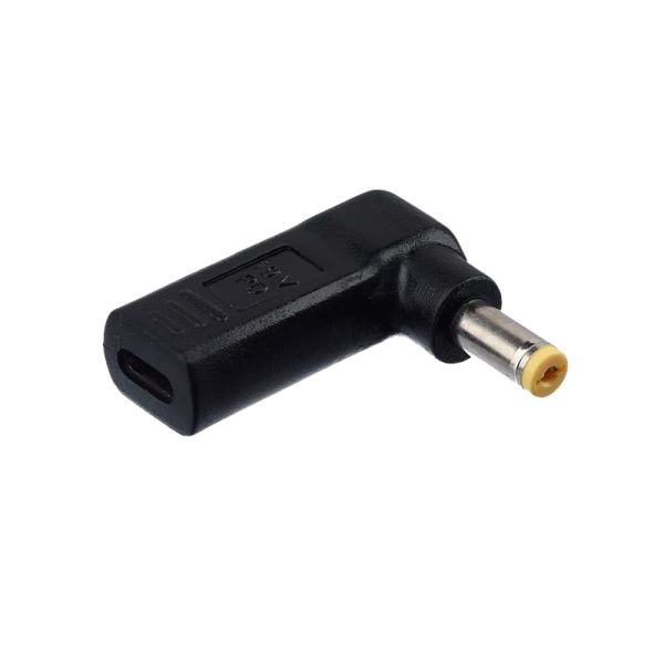 Адаптер GoPower Type-C (m)-5.5x1.7mm (m) черный