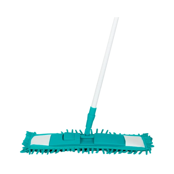 Швабра для пола Рыжий кот 120см телескопическая с насадкой MopM4-H «Лапша» бирюзовый (1/12)