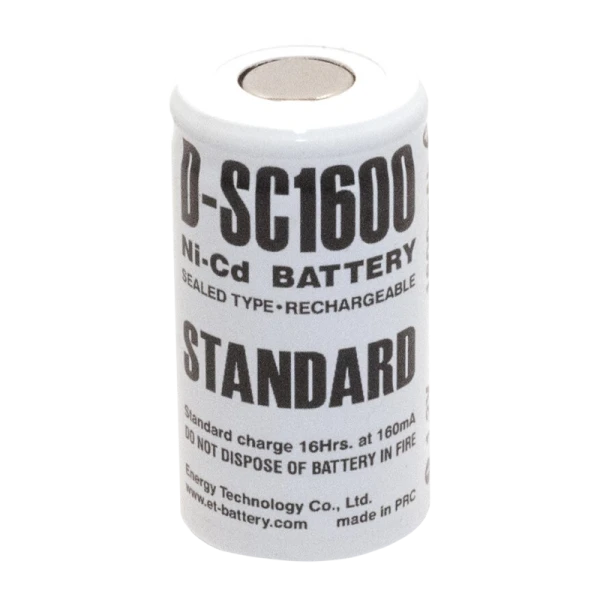 Аккумулятор ET D-SC1600 23.0*43.0, 1.2В, 1600мАч, Ni-CD (1/25/400)