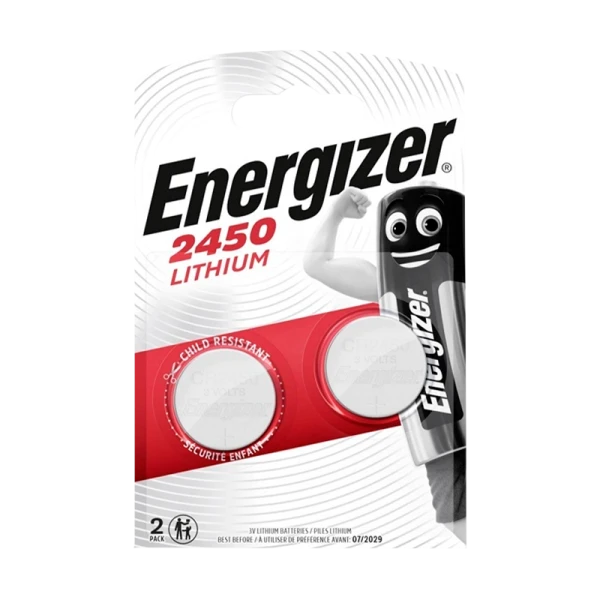 Батарейка Energizer CR2450 BL1 Lithium 3V (1/10/240)