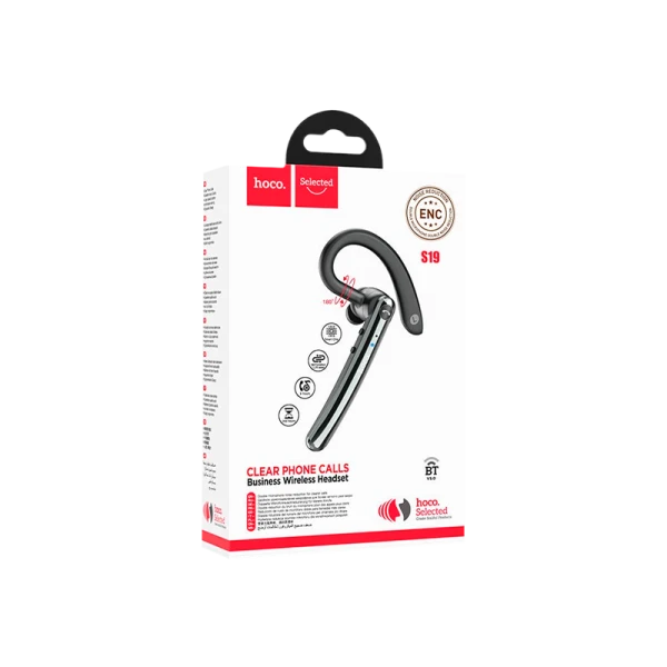 Беспроводная гарнитура HOCO S19 серый (1/60)