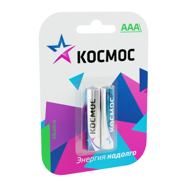 *Батарейка Космос LR03 AAA BL2 Alkaline 1.5V (2/24/288) 