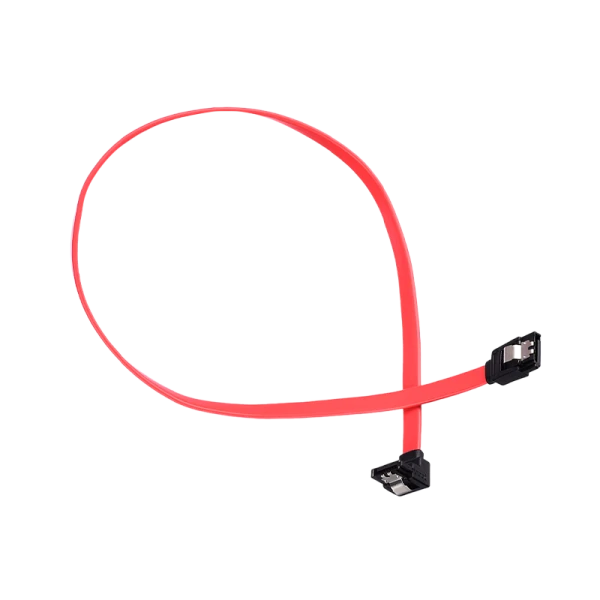 Кабель GoPower SATA (m)-SATA (m) 0.5м силикон ver.2.0 красный в пакете (1/250)