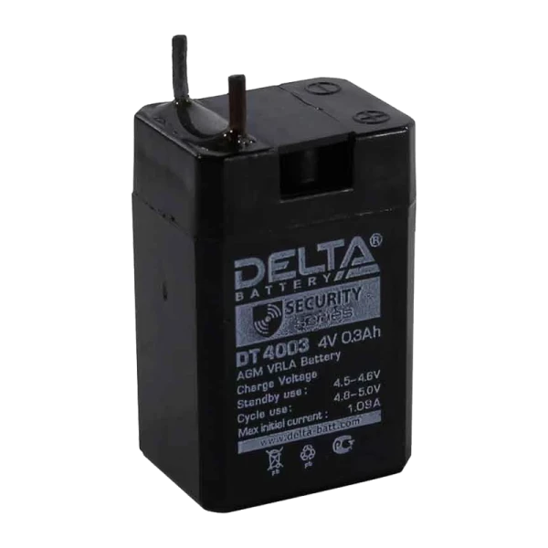 Аккумулятор свинцово-кислотный Delta DT 4003 4V 0.3Ah