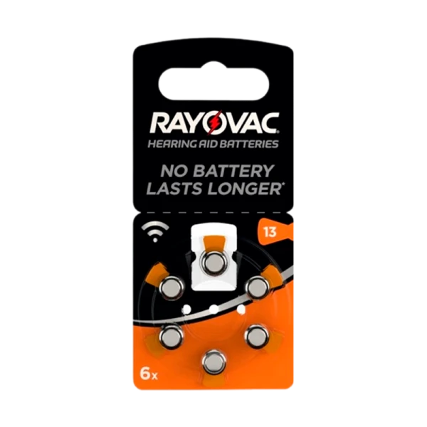 Батарейка Rayovac ACOUSTIC ZA13 BL6 Zinc Air 1.45V 0%Hg (6/60/600)