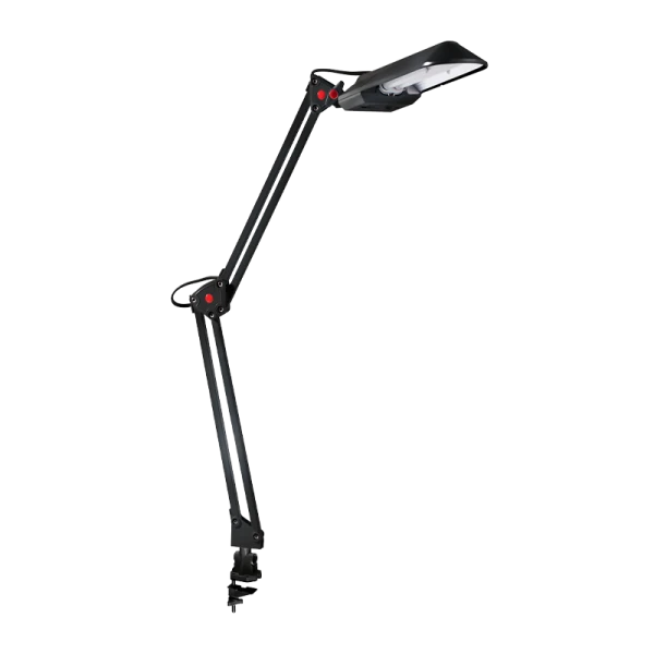 Светильник настольный Camelion KD-017C 11W 230V 2G7 струбцина +лампа черный (1/6)