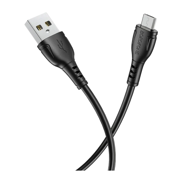 Кабель Borofone BX51 USB (m)-microUSB (m) 1.0м 2.0A ПВХ черный в коробке (1/360)