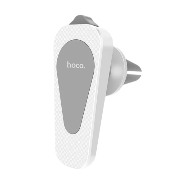 Держатель автомобильный HOCO CA37 в воздуховод магнит белый (1/210)