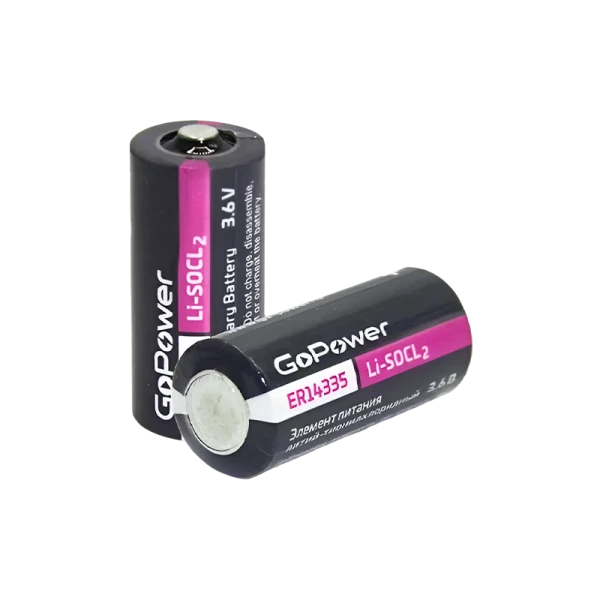 Батарейка GoPower ER14335 2/3AA PC1 Li-SOCl2 3.6V без выводов (1/10/500)
