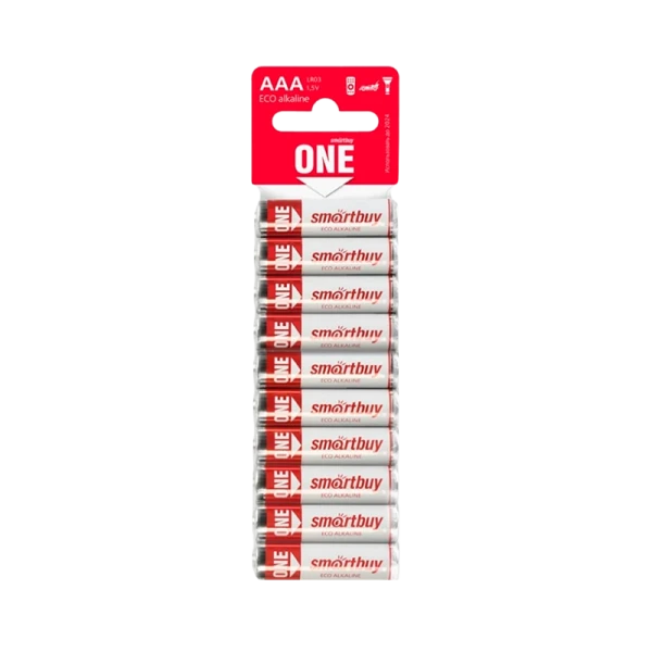 Батарейка Smartbuy ONE ECO LR03 AAA BL10 Alkaline 1.5V (10/300/600)