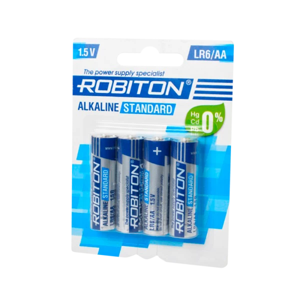 Батарейка ROBITON STANDARD LR6 BL4. (48/960)