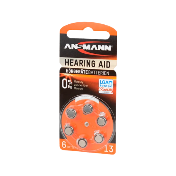 Батарейка ANSMANN Zinc-Air&nbsp;&nbsp;13 UK BL6